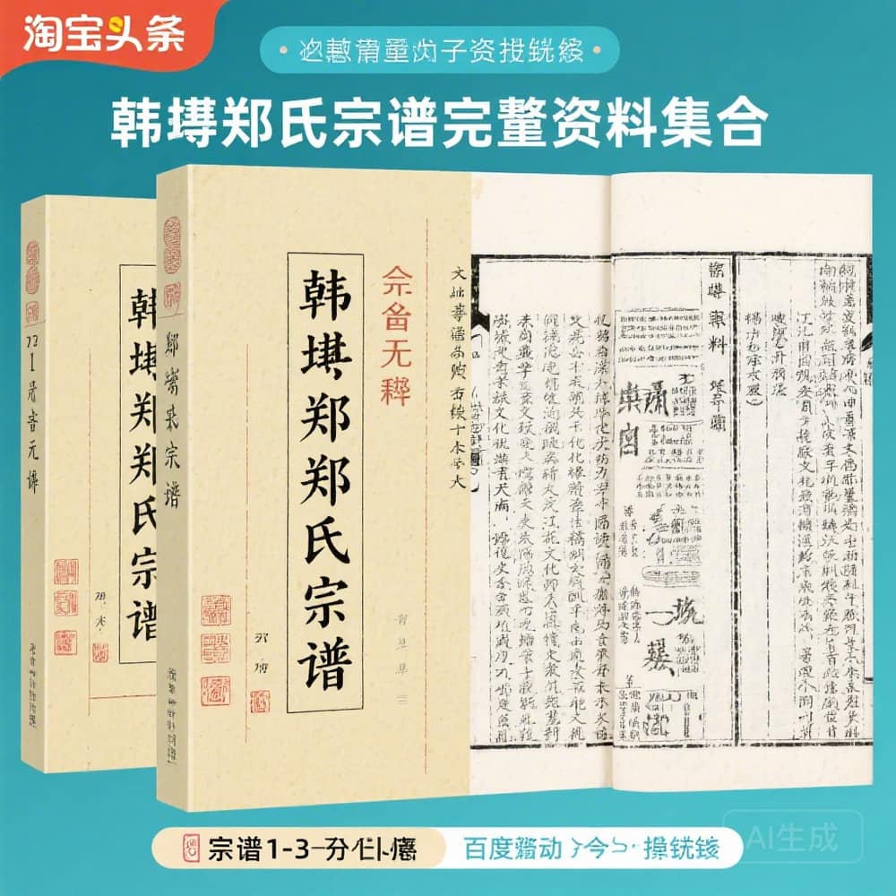 韩岭郑氏宗谱完整资料合集