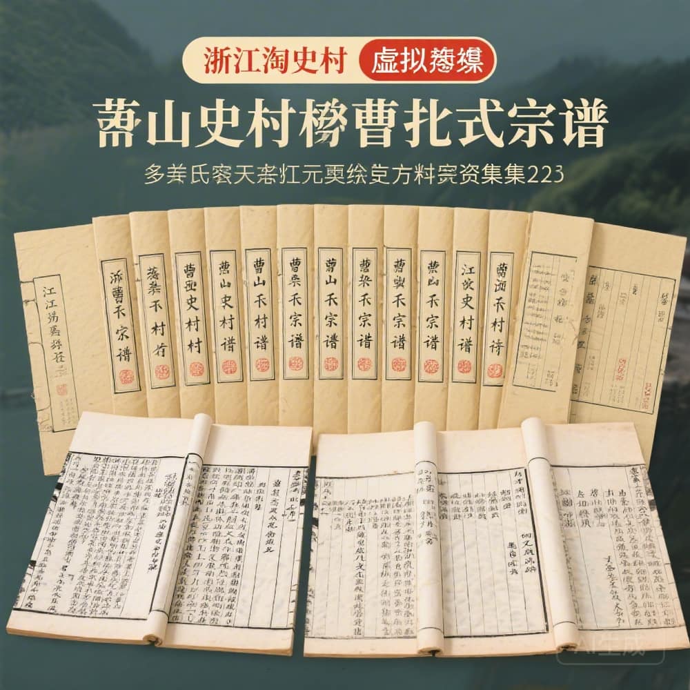 浙江萧山史村曹氏宗谱 完整资料合集