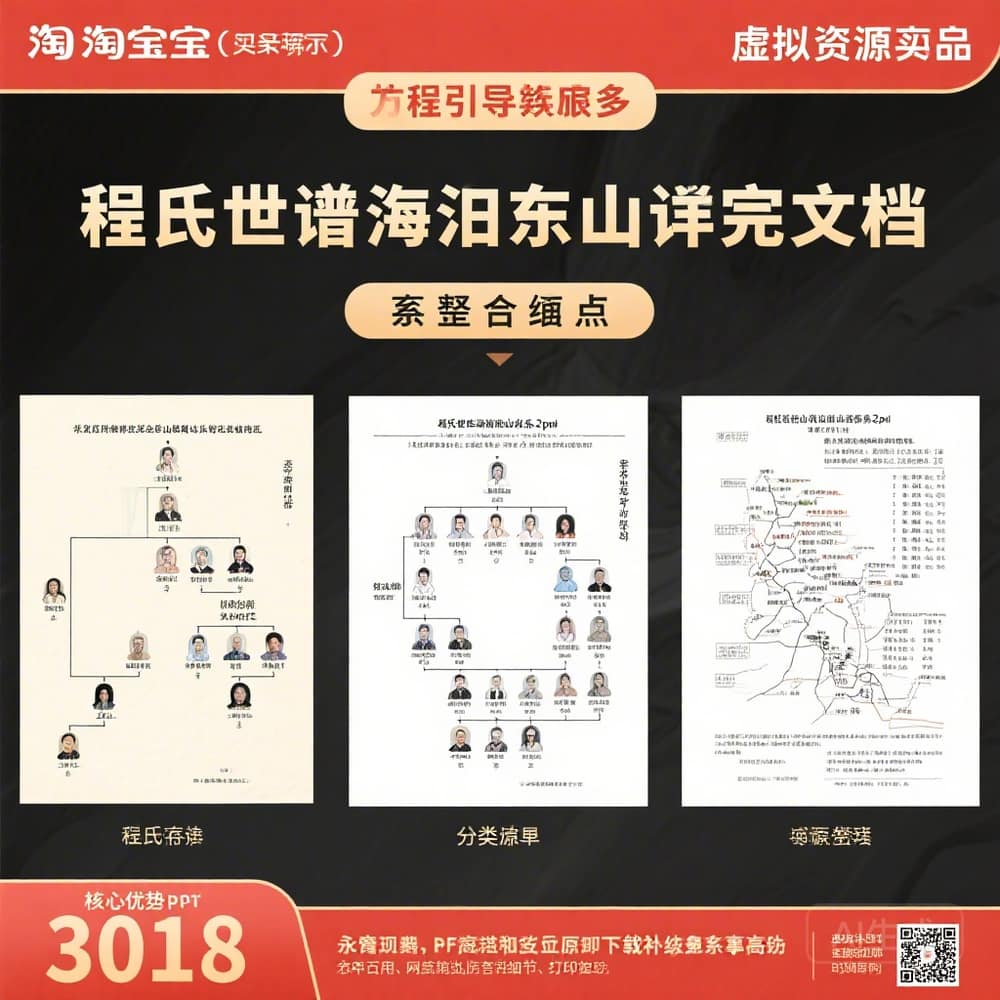 程氏世谱海阳东山谱系完整文档合集