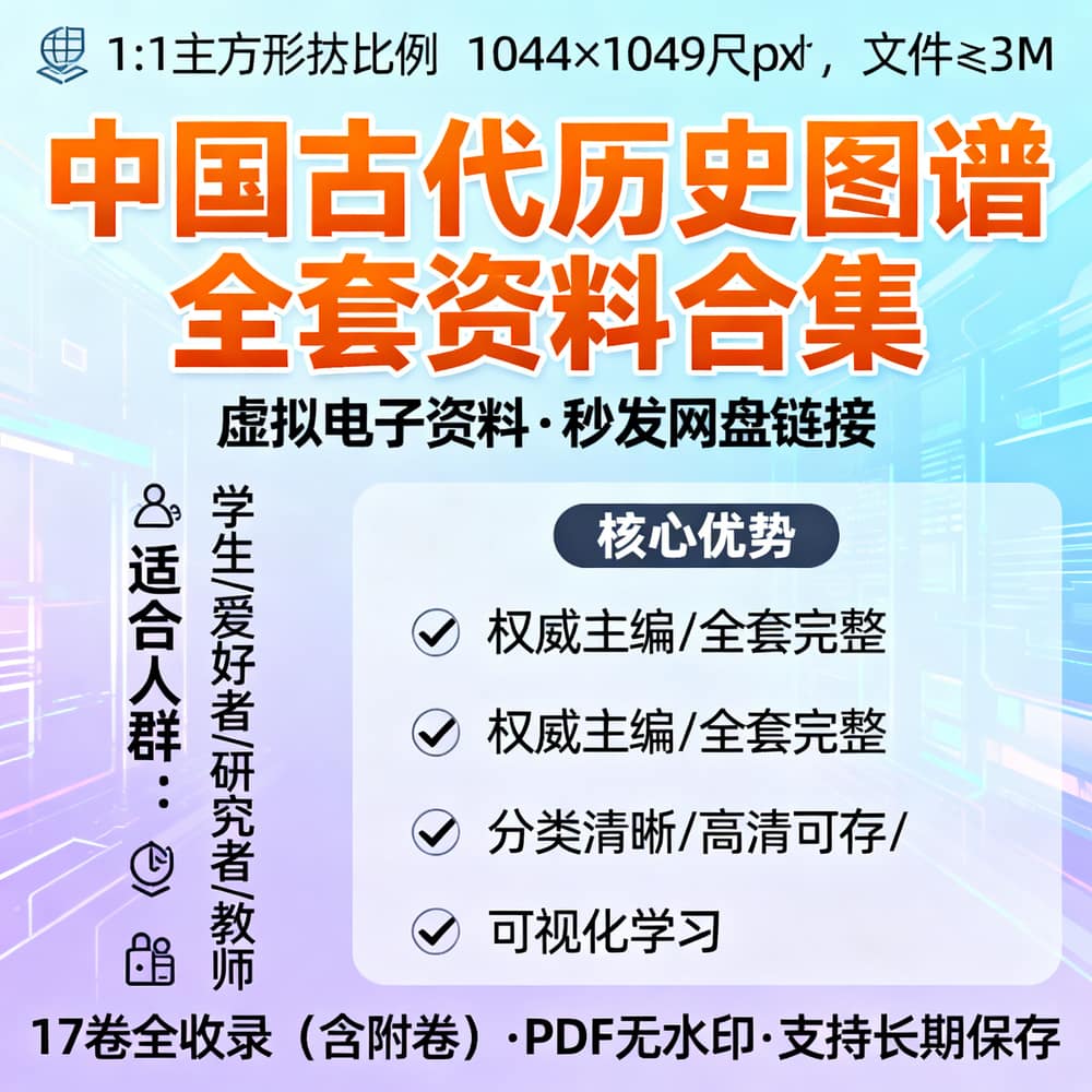 中国古代历史图谱全套资料合集