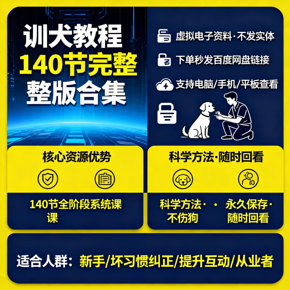 训犬教程140节完整版合集