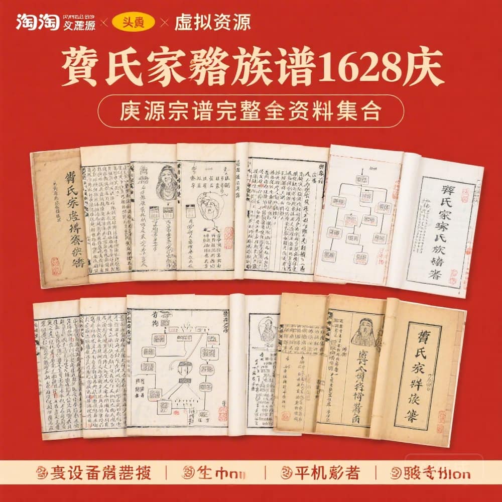 詹氏家谱族谱 1628庆源宗谱完整资料合集