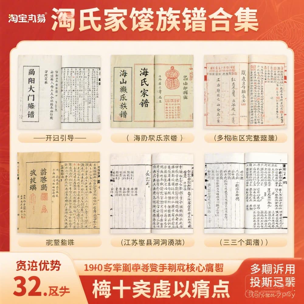 翁氏家谱族谱合集 多地区完整文档