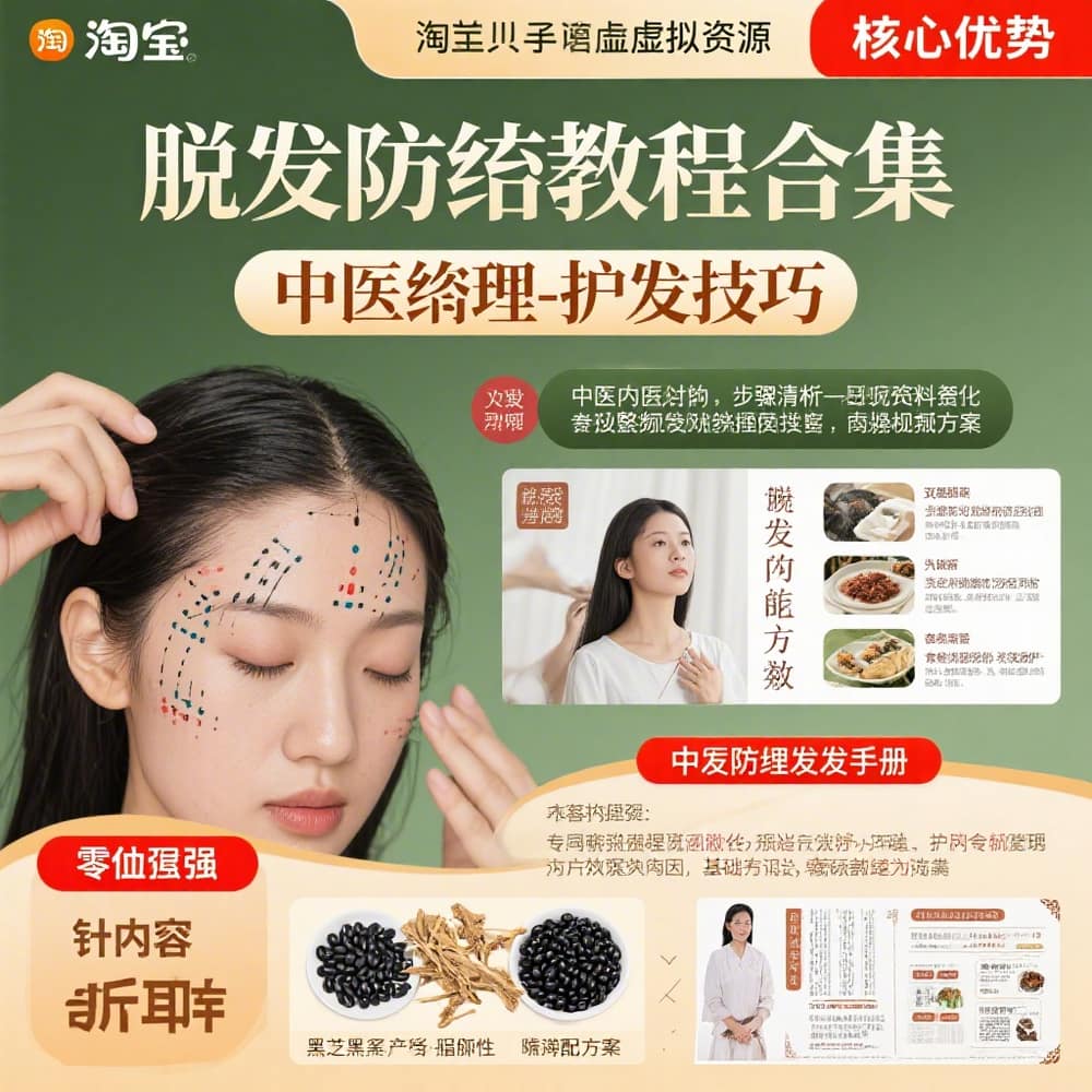 脱发防治教程合集 中医调理+护发技巧