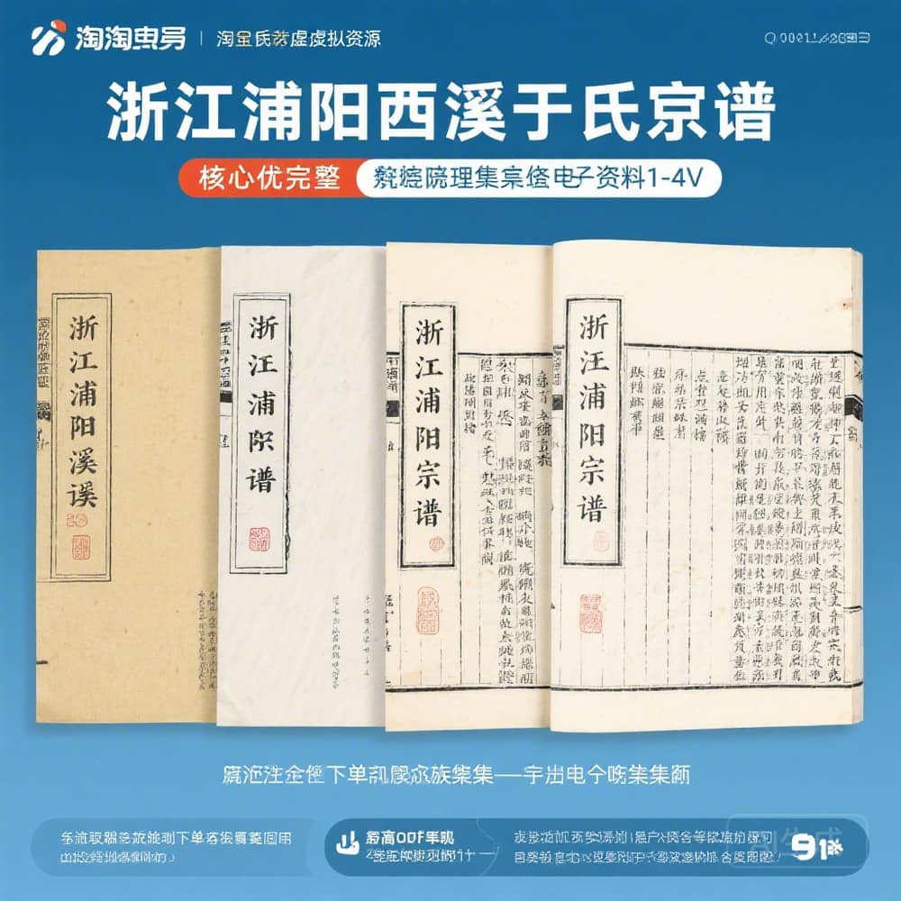 浙江浦阳西溪于氏宗谱 完整资料合集